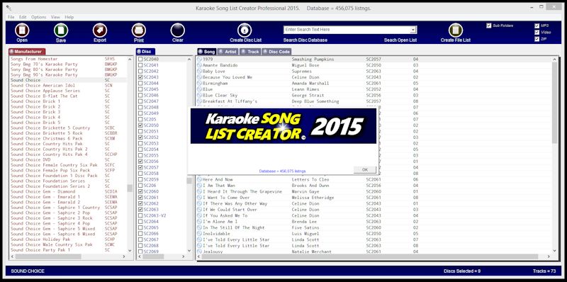 Windows 8 Karaoke Song List Creator 2017 full Windows 8 Karaoke Song List Creator full